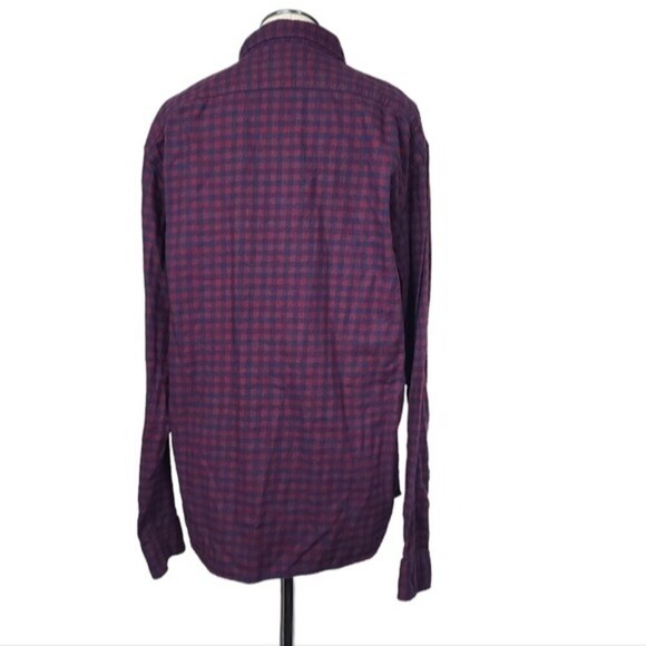 J. Crew Factory Flannel Plaid Button Down Long Sleeve Shirt Men's L - Picture 4 of 7